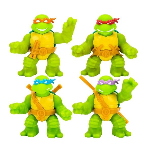 Heroes of Goo Jit Zu Other - 🔥Heroes of Goo Jit Zu Teenage Mutant Ninja Turtles 4 Pl Stretchy Figures 4.2"🔥